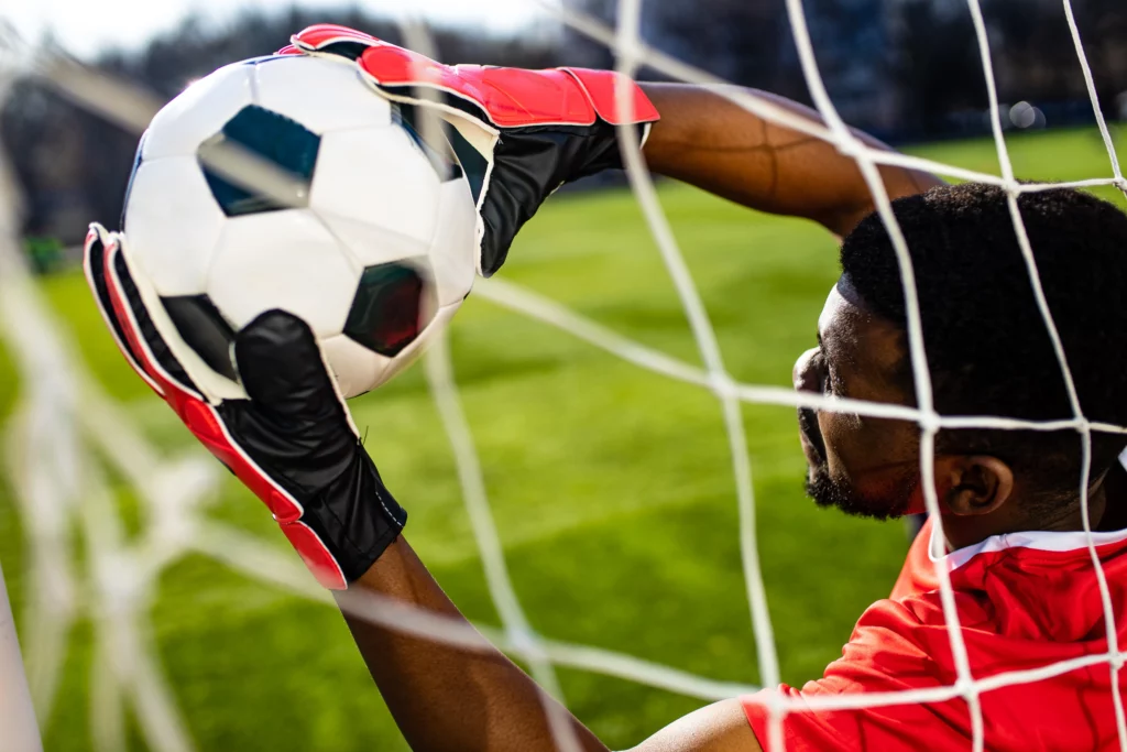 brazilian man goalkeeper catches the ball in the s 2022 02 10 17 57 34 utc