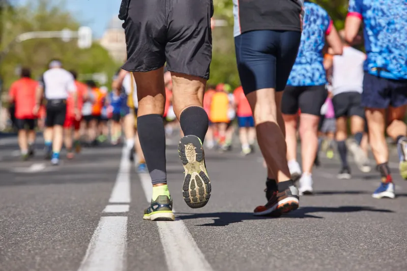 marathon runners on the street healthy lifestyle 2022 11 11 09 34 55 utc